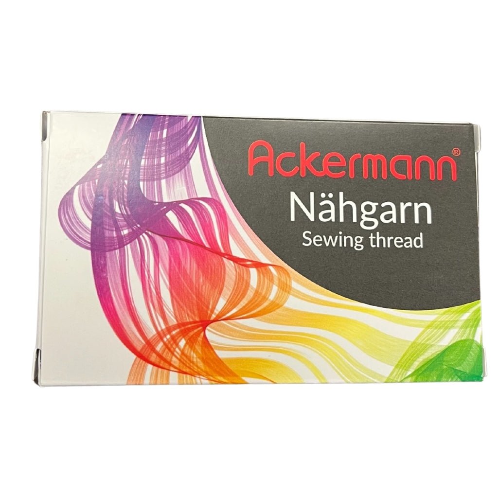 Ackermann 5X 200m UNIVERSAL NÄHGARN (Allesnäher), Stärke 120, 100% Polyester, reißfest (3X Weiß + 2X Schwarz) - Nähmaschinen SCHWAAK