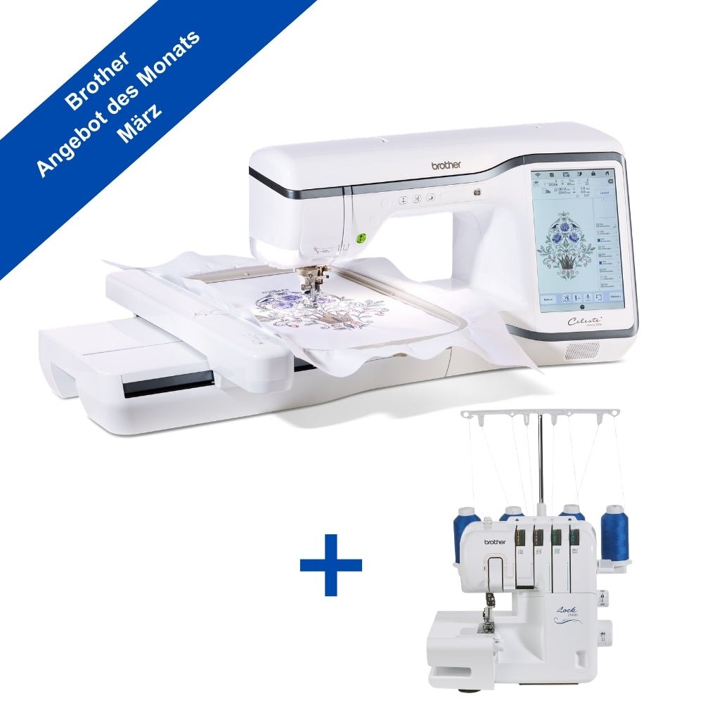 Brother Innov - is CX1E Stickmaschine inkl. Gratis Overlock - Nähmaschinen SCHWAAK