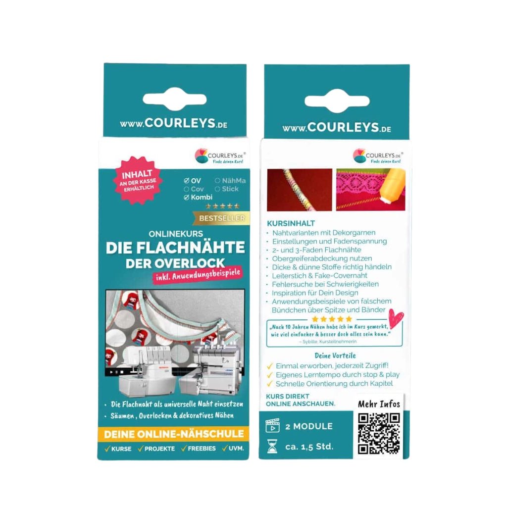 Die Flachnähte der Overlock - Nähmaschinen SCHWAAK