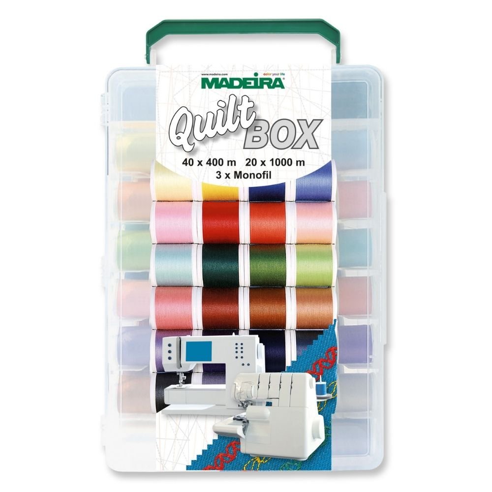 Madeira Aerofil No.120 Quiltbox (63 Spulen) - Nähmaschinen SCHWAAK