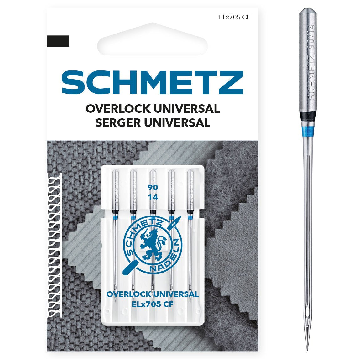 Schmetz Overlock - Nadeln 5er Packung verschiedene Größen - Nähmaschinen SCHWAAK