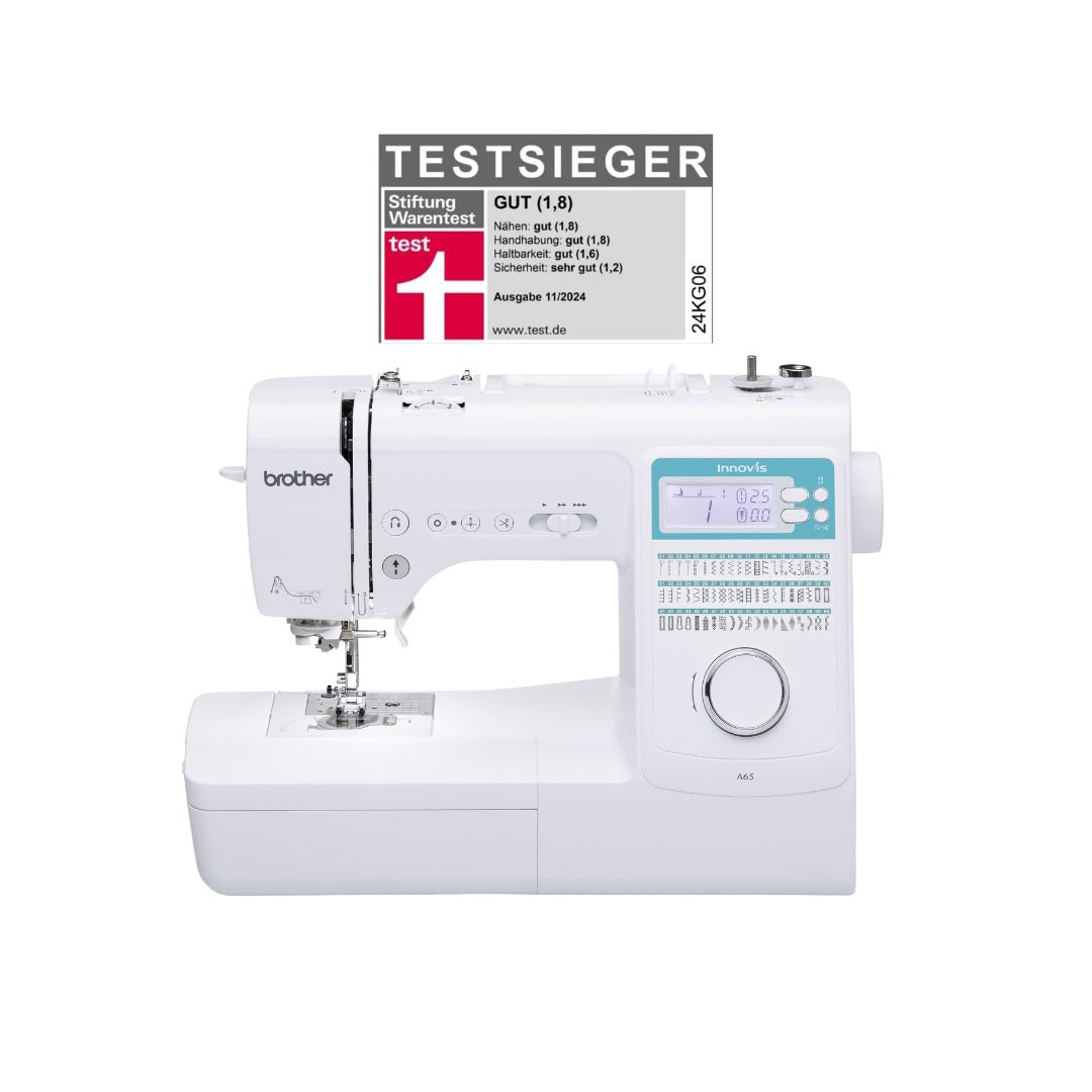 Testsieger 2025: Warum die Brother A65 die beste Nähmaschine laut Stiftung Warentest ist - Nähmaschinen SCHWAAK