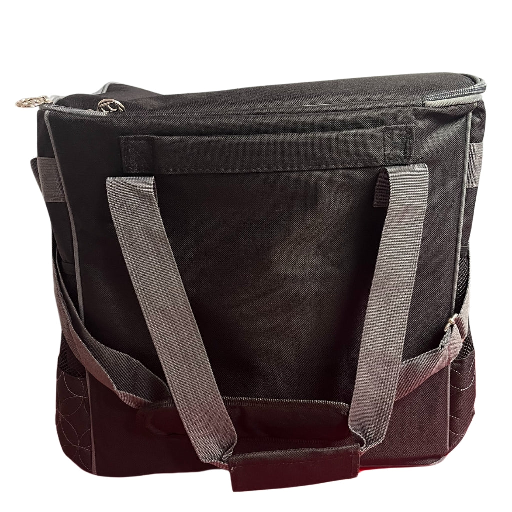 BabySnap Overlocktasche schwarz mit Kreismuster - Nähmaschinen SCHWAAK