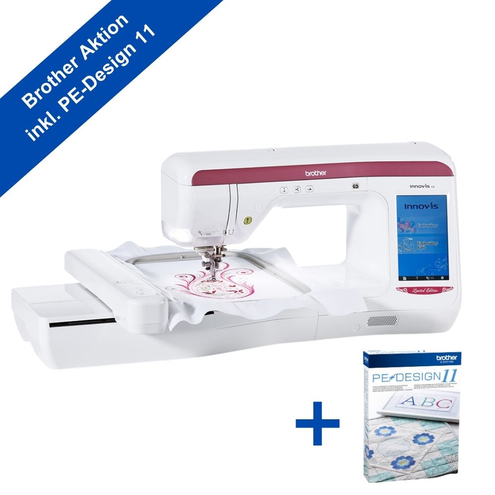 Brother Innov - is V3 Limited Edition mit Stickmodul inkl. PE - Design 11 - Nähmaschinen SCHWAAK