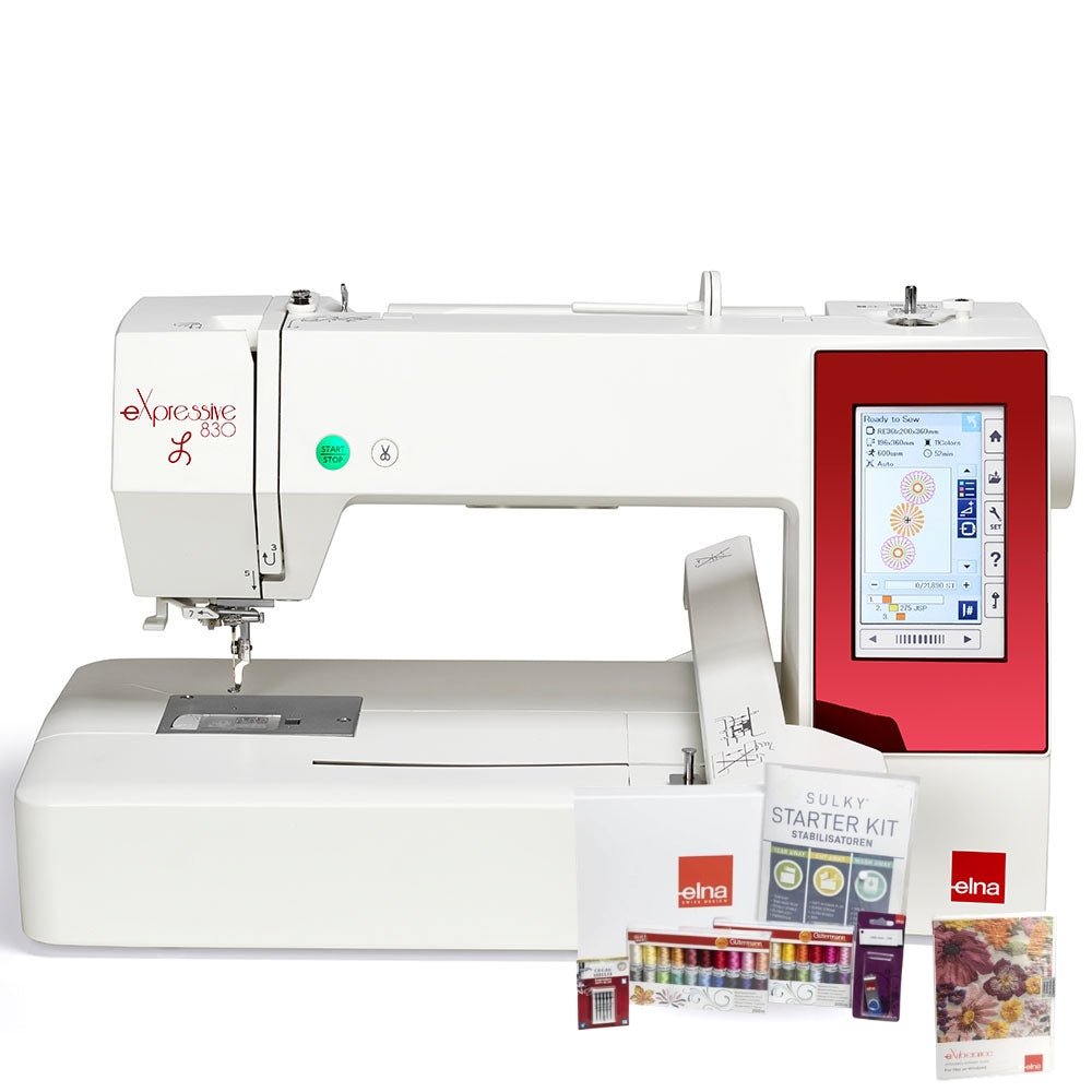 elna eXpressive 830L mit Kreativ Komplett Set GRATIS - Nähmaschinen SCHWAAK