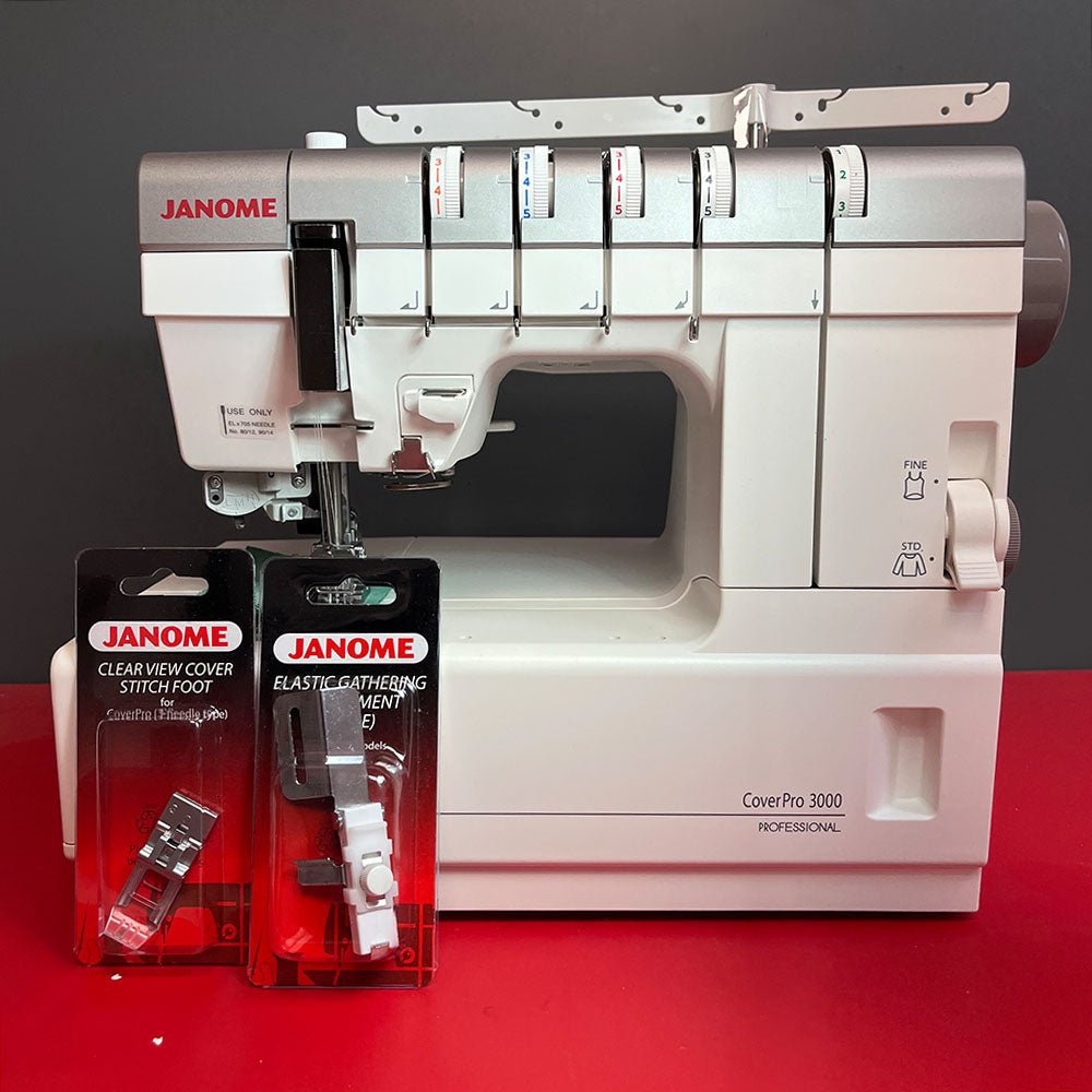 JANOME Cover Pro 3000 Professional inkl. Bonuskit Gebrauchtmodell - Nähmaschinen SCHWAAK