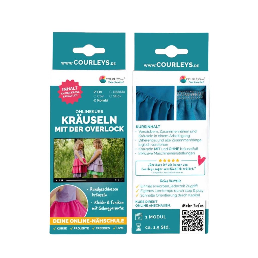 Kräuseln mit der Overlock - Nähmaschinen SCHWAAK