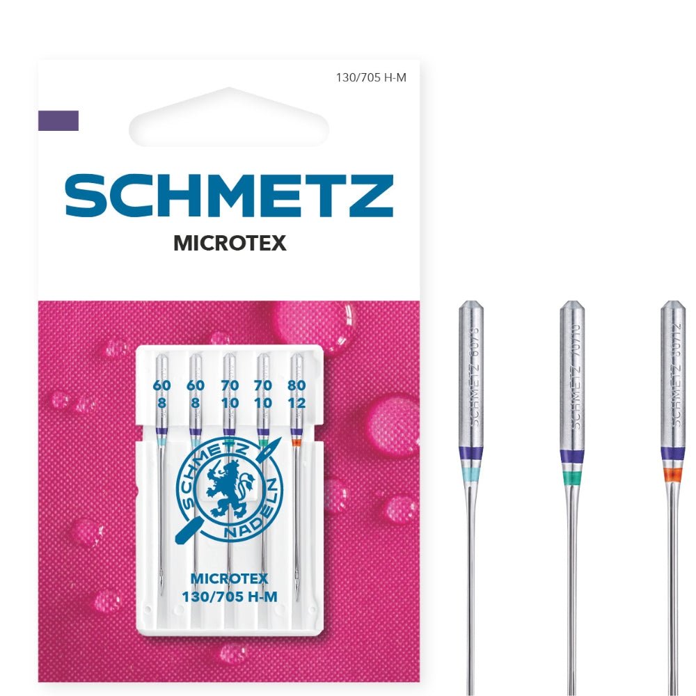 Schmetz Microtex-Nadeln 5er Mischpackung Stärke 60-80 - Nähmaschinen Schwaak GmbH